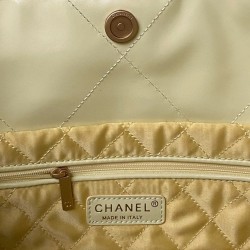 Small Handbag Shiny Leather Gold-Tone Metal