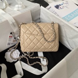 Square Single Flap Quilted Mini
