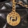 Small Hobo Bag In Shiny Crumpled Leather