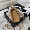 Pearl Enamel Clutch With Top Handle