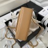 Pearl Enamel Clutch With Top Handle