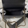 Pearl Enamel Clutch With Top Handle