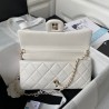 Quilted Pearl CC Flap Clutch