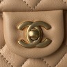 Quilted Caviar Medium Double Flap Gold Hardware