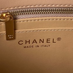 Quilted Caviar Medium Double Flap Gold Hardware