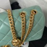 Quilted Caviar Medium Double Flap Gold Hardware