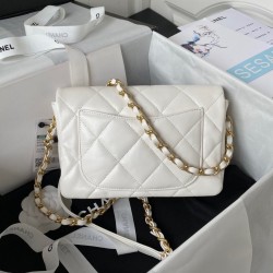 Heart Small Flap Bag Gold Hardware
