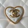 Heart Small Flap Bag Gold Hardware