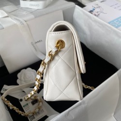 Heart Small Flap Bag Gold Hardware