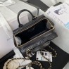 Quilted Small Studded Square Vanity Case