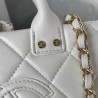Quilted Small Studded Square Vanity Case