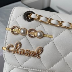 Small Flap Pearls Bag