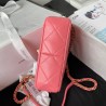 Heart Mini Flap Bag Gold Hardware