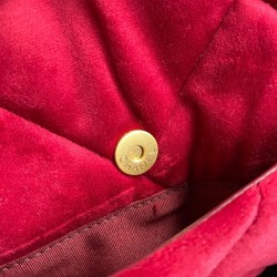 Velvet Quilted Medium 19 Flap Bag