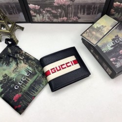 Double G Logo & Web Stripes Wallet