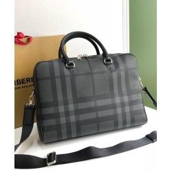 London Check Briefcase