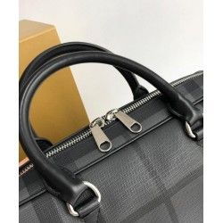 London Check Briefcase