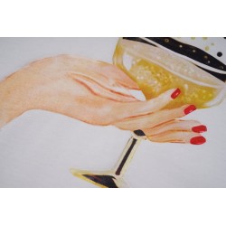 Champagne Cropped T-shirt