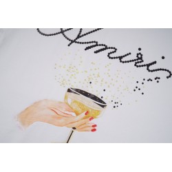 Champagne Cropped T-shirt