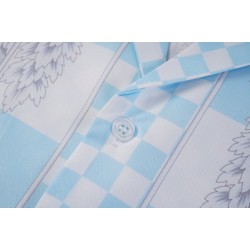 Medusa Print Checked Shirt
