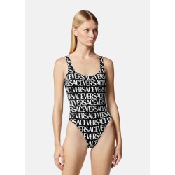 Printed Logo One-Piece Swmisuit