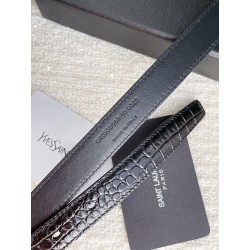 Monogram Crocodile Belt