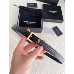 Monogram Crocodile Belt