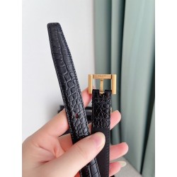 Monogram Crocodile Belt