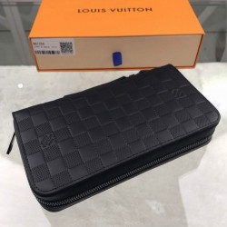 Black Damier Infini Zippy Wallet