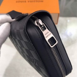Black Damier Infini Zippy Wallet